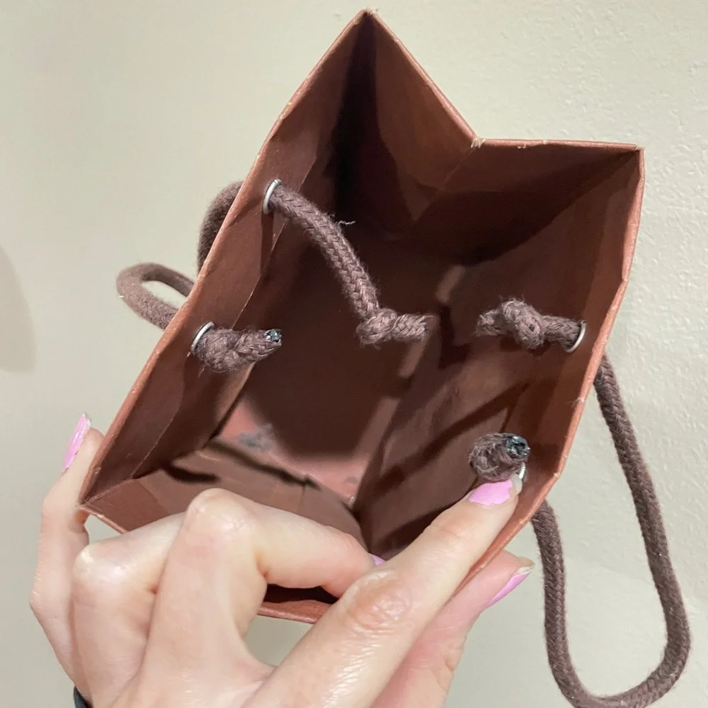 Coach Brown Mini Shopping Gift Bag